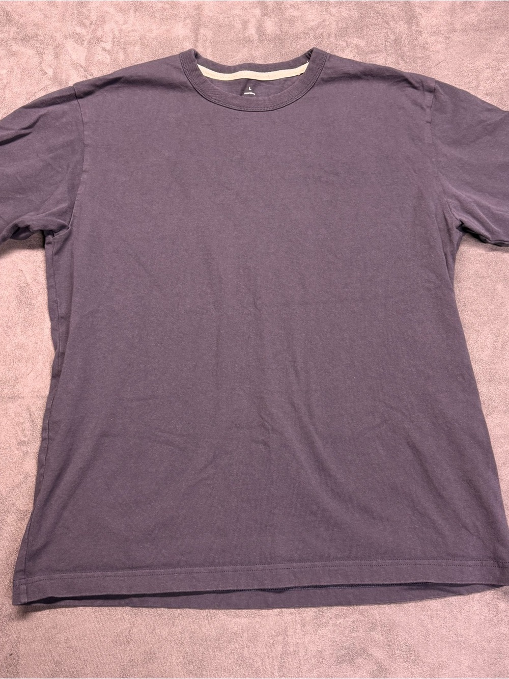 Muji Men's Short Sleeve Crew T-Shirt - Dusty Purple